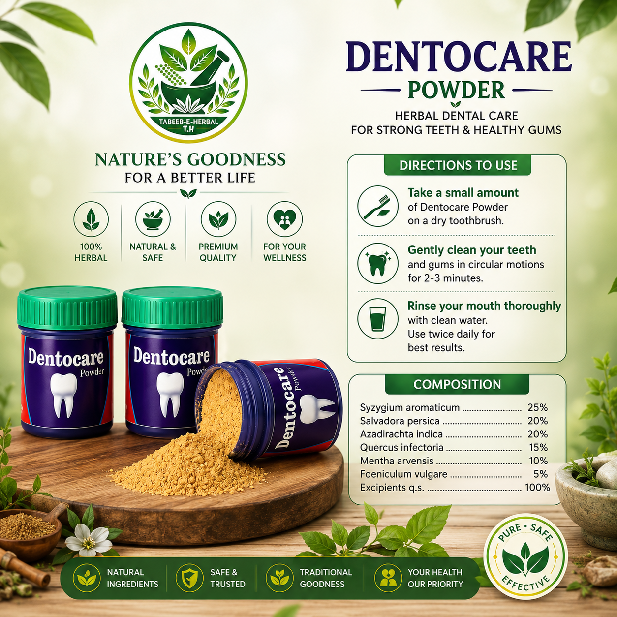 Dentocare Herbal Tooth Powder