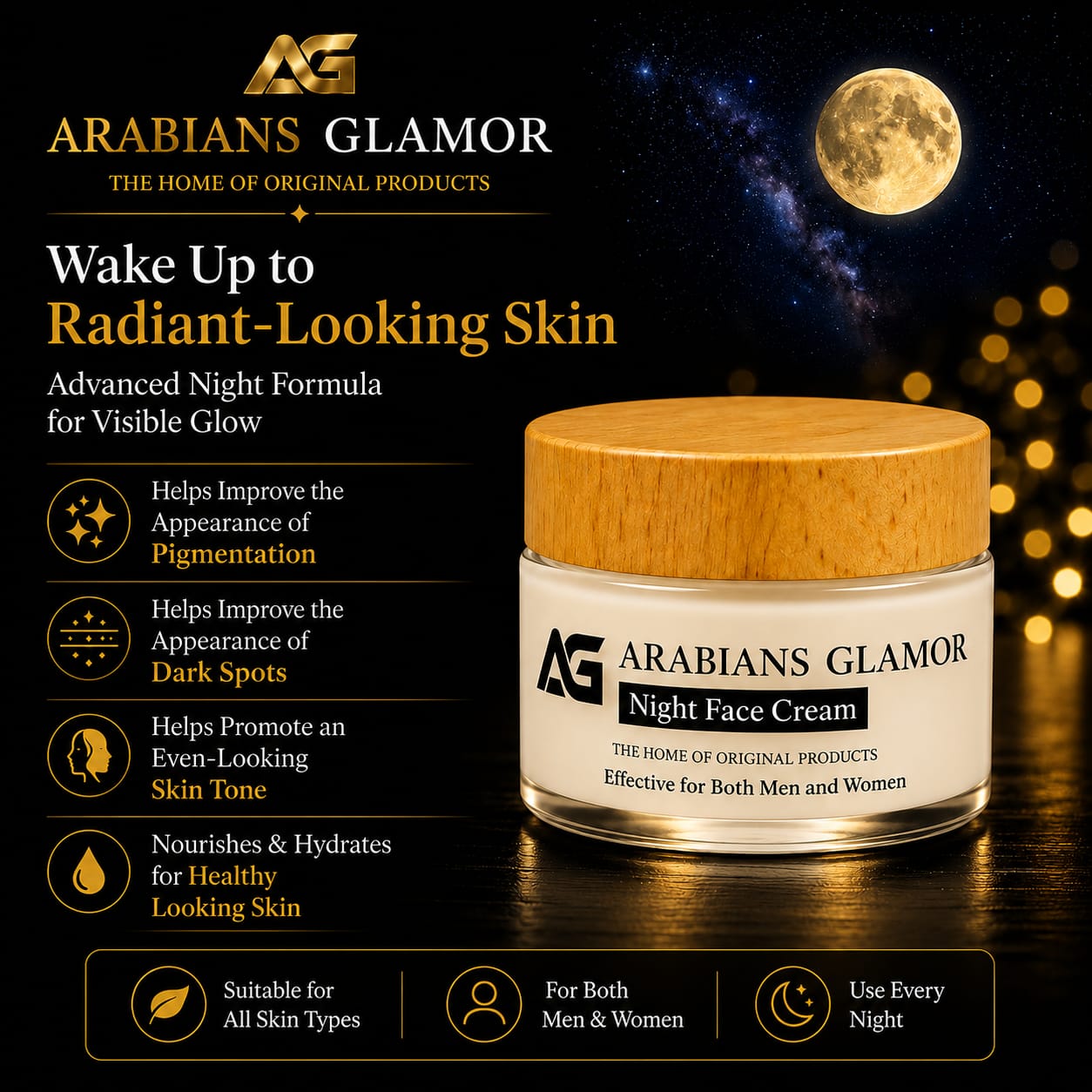 Arabians Glamor Night Cream